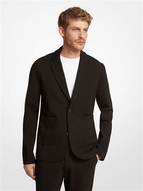 slim fit ponte blazer michael kors|Stretch Ponte Blazer .